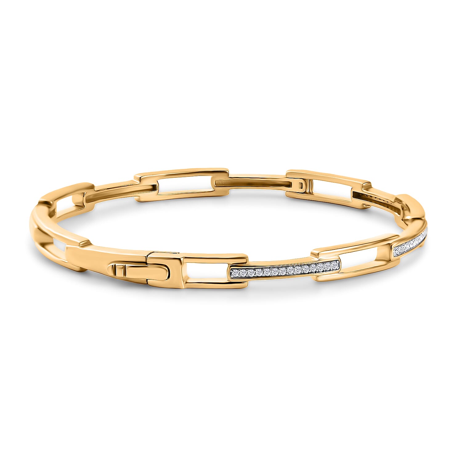 Luxuriant Diamond Lab Grown Diamond Full Bangle in Sterling Silver