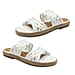 Ravel Womens Levens Black Leather Slip-On Sandals