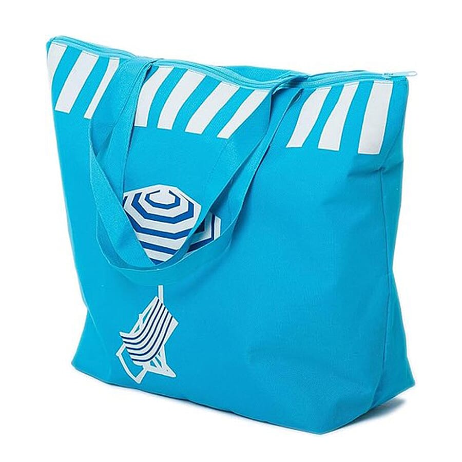 Parasol Textile Shopper Bag - Blue