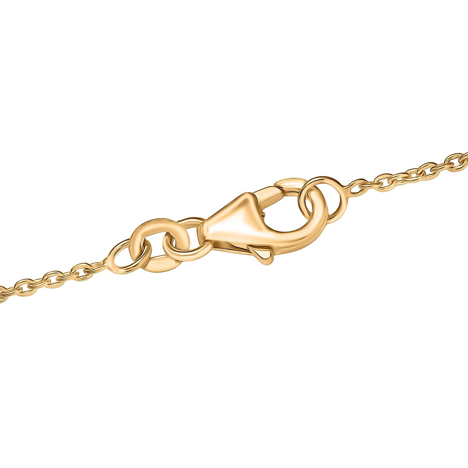 GP - Italian Garden Collection - Red Sapphire & Multi Gemstones Necklace (Size - 20) in 18K Vermeil Yellow Gold Plated Sterling Silver