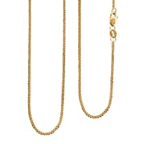 9K Yellow Gold Spiga Necklace (Size 20) with Lobster Clasp