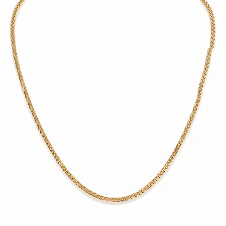 9K Yellow Gold Spiga Necklace (Size 18) with Lobster Clasp 9K Yellow Gold Spiga Necklace (Size 18) with Lobster Clasp