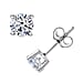 Luxuriant Diamond 9K Gold SGL Certified (VS-E-F) Lab Grown Diamond Stud Push Back Earrings
