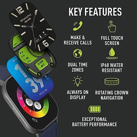 Reflex Active AMOLED Series 29 Navy Smart Calling Watch