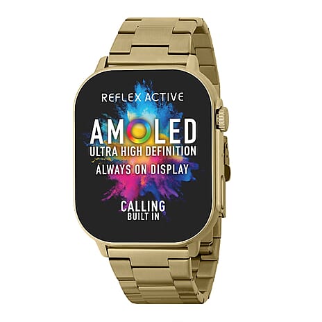 Reflex Active AMOLED Series 29 Gold Smart Calling Watch