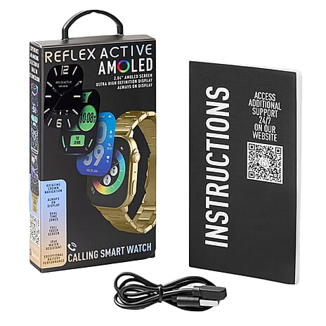 Reflex Active AMOLED Series 29 Gold Smart Calling Watch