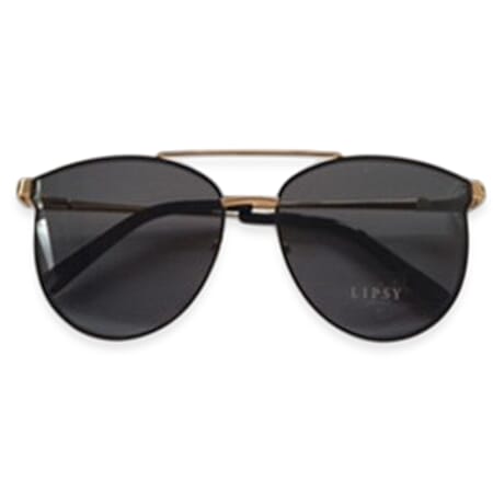 Designer Lipsy Rimless Shield Sunglasses - Black Designer Lipsy Rimless Shield Sunglasses - Black