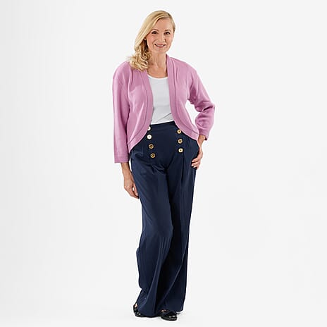 Pure And Natural Acrylic Cardigan (Size L to XL) - Lavender