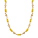 Pink Shell Pearl and Rose Quartz Beads & Chips Necklace (Size 18-2) in Yellow Gold Tone 170.00 Ct.