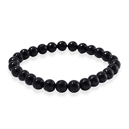 Natural Shungite Stretchable Bracelet (Size 7.5) 130.00 Ct