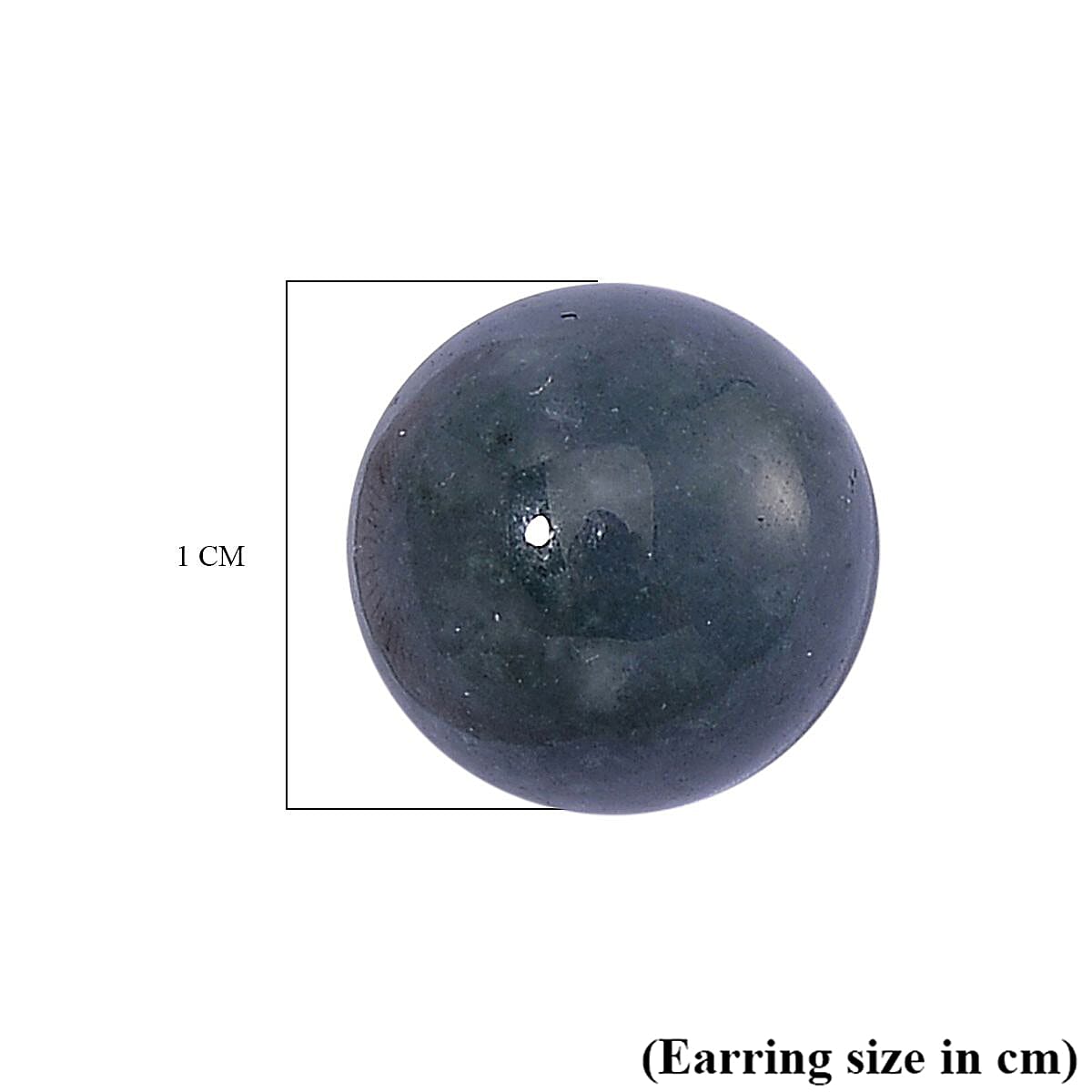 Natural Type A Jadeite Earring with Push Back in Yellow Gold Plated Sterling Silver 15.00 Ct.