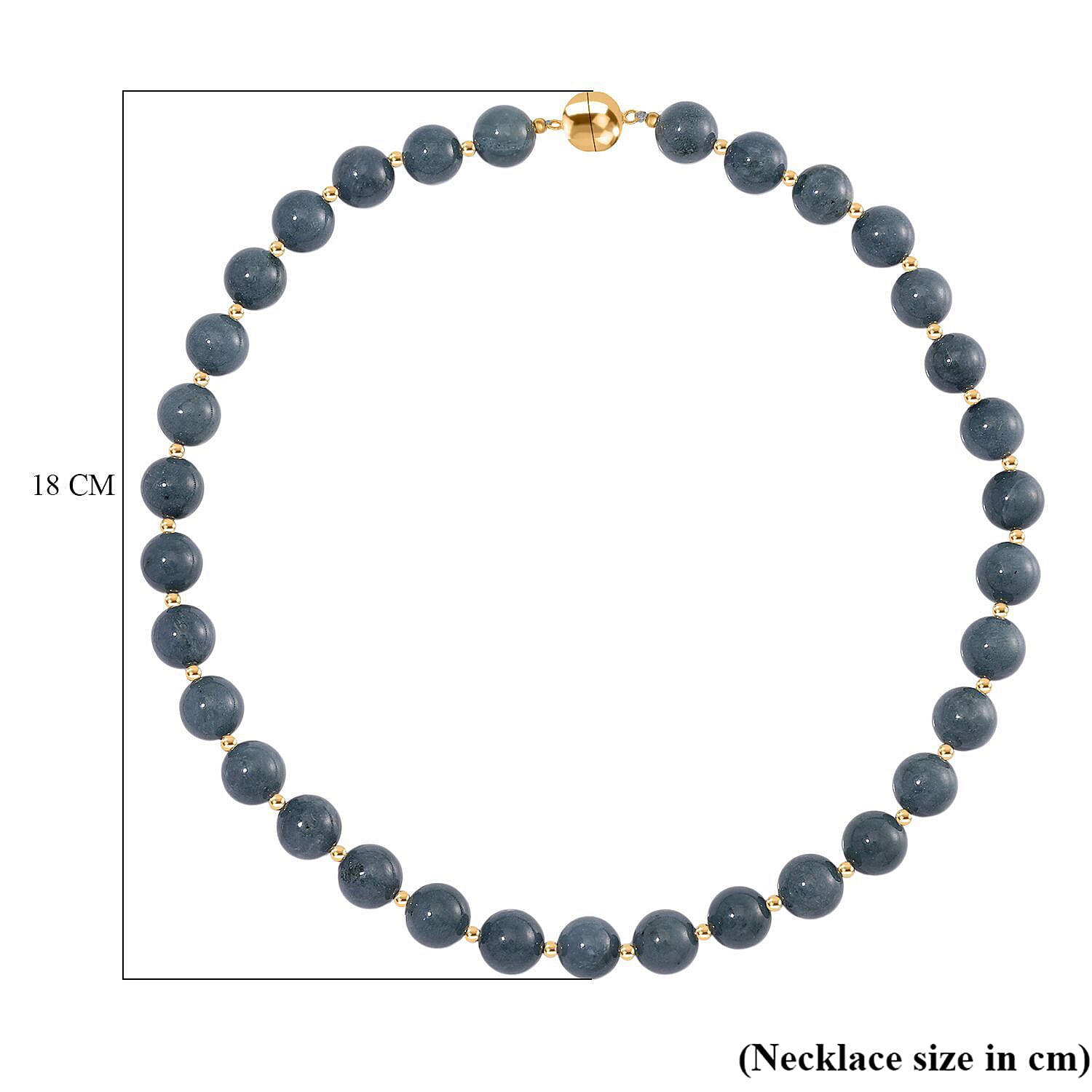 SUPER RARE - Natural Type A Jadeite Necklace (Size - 20) In Gold Overlay Sterling Silver with Magnetic Lock 500 Ct. SUPER RARE - Natural Type A Jadeite Necklace (Size - 20) In Gold Overlay Sterling Silver with Magnetic Lock 500 Ct.