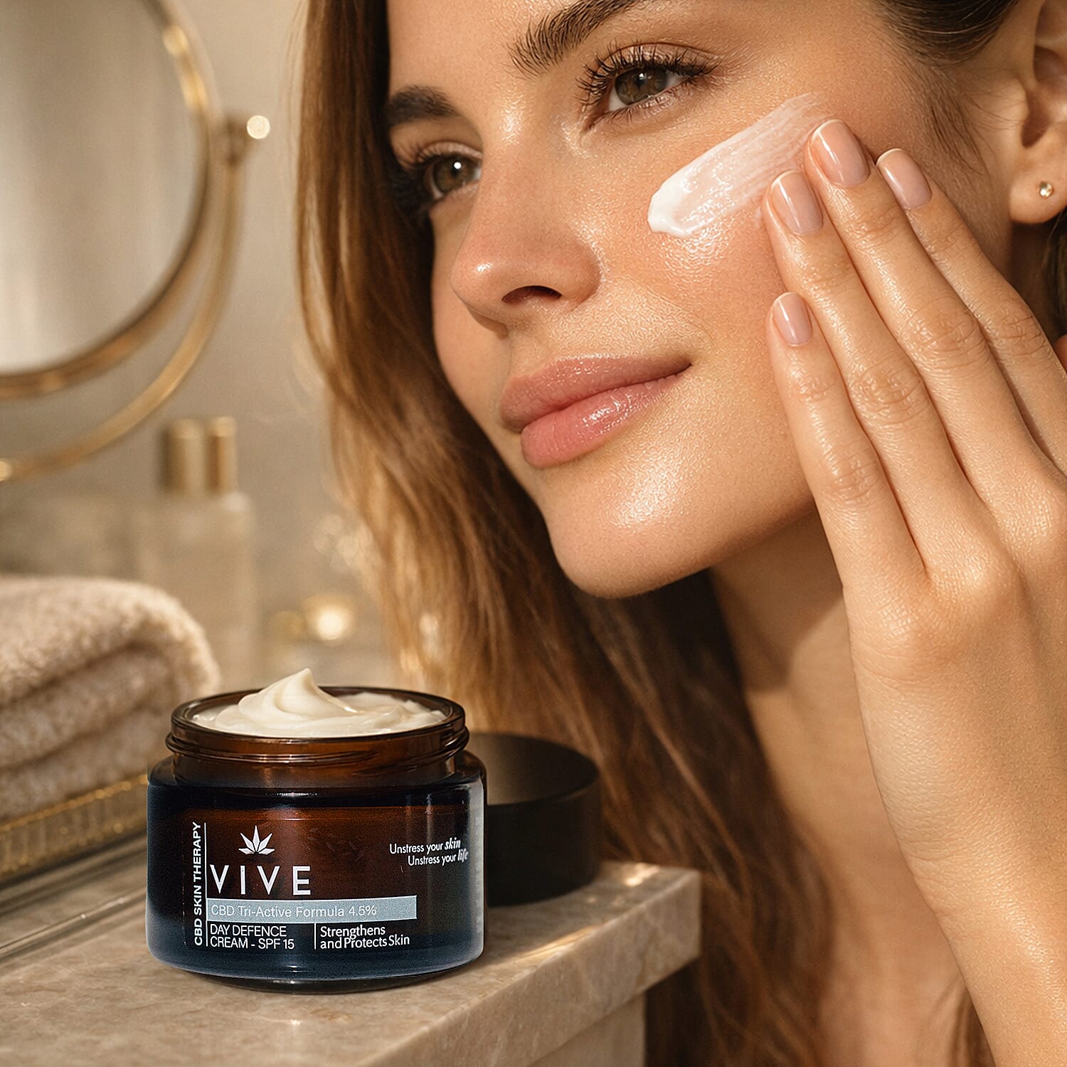 VIVE Day Defence SPF 15 Cream - 50ml with Travel Size - 15ml