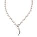 Designer Inspired - Multi Color Shell Pearl & White Cubic Zirconia Adjustable Necklace (Size - 22) 301.50 Ct.