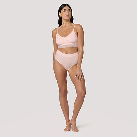 Bella Bodies Bamboo  Bra (Size - Medium) - Pink Champagne