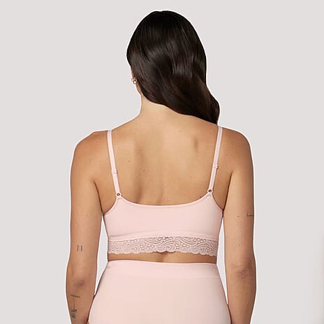 Bella Bodies Bamboo  Bra (Size - Medium) - Pink Champagne