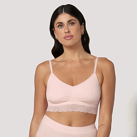 Bella Bodies Bamboo  Bra (Size - Small) - Pink Champagne