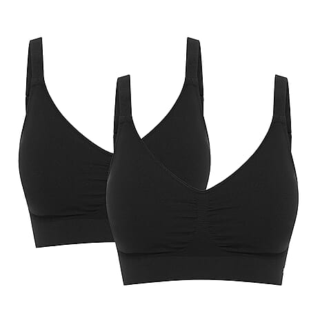 Bella Bodies Bamboo  Bra (Size - XL) - Black
