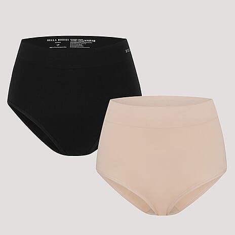 Bella Bodies Polyamide Knitted Underwear (Size - Small) - Black Sand