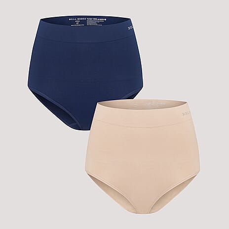 Bella Bodies Polyamide Knitted Underwear (Size - Small) - Navy Sand