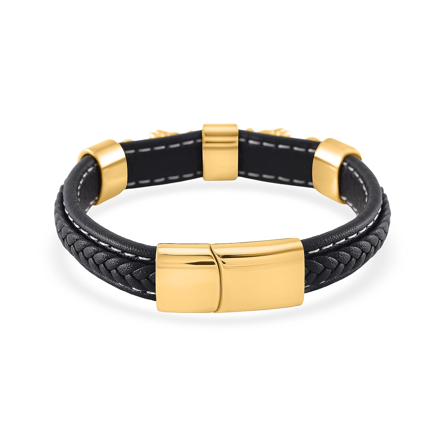 Genuine Leather Pixiu Bracelet (Size - 8)