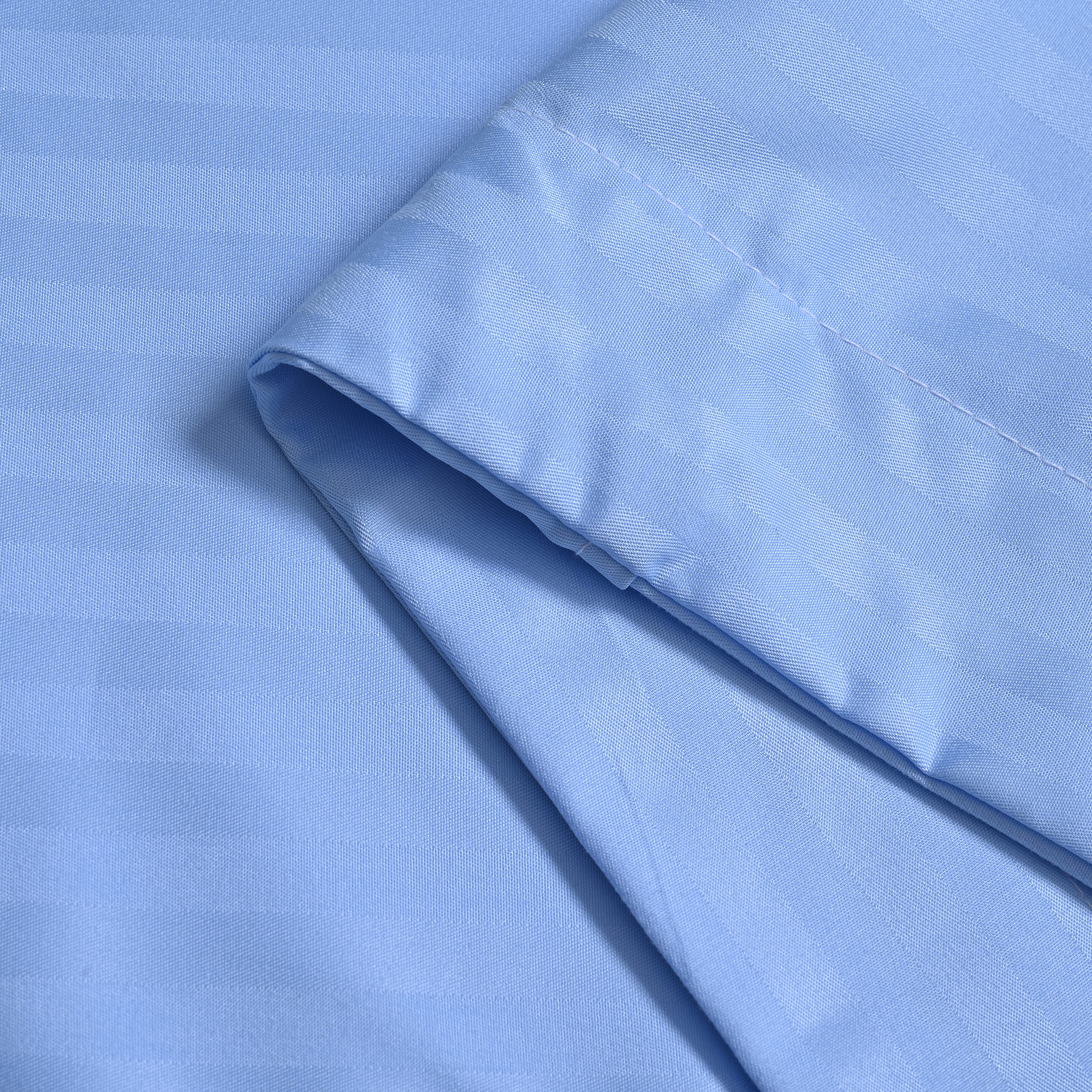 Homesmart Satin Vertical Stripe 6-Piece Double Bedding Set (incl. Duvet Cover, Fitted Sheet, 4 Pillowcases)