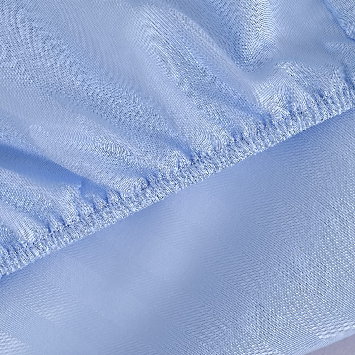 Homesmart Satin Vertical Stripe 6-Piece Double Bedding Set (incl. Duvet Cover, Fitted Sheet, 4 Pillowcases)