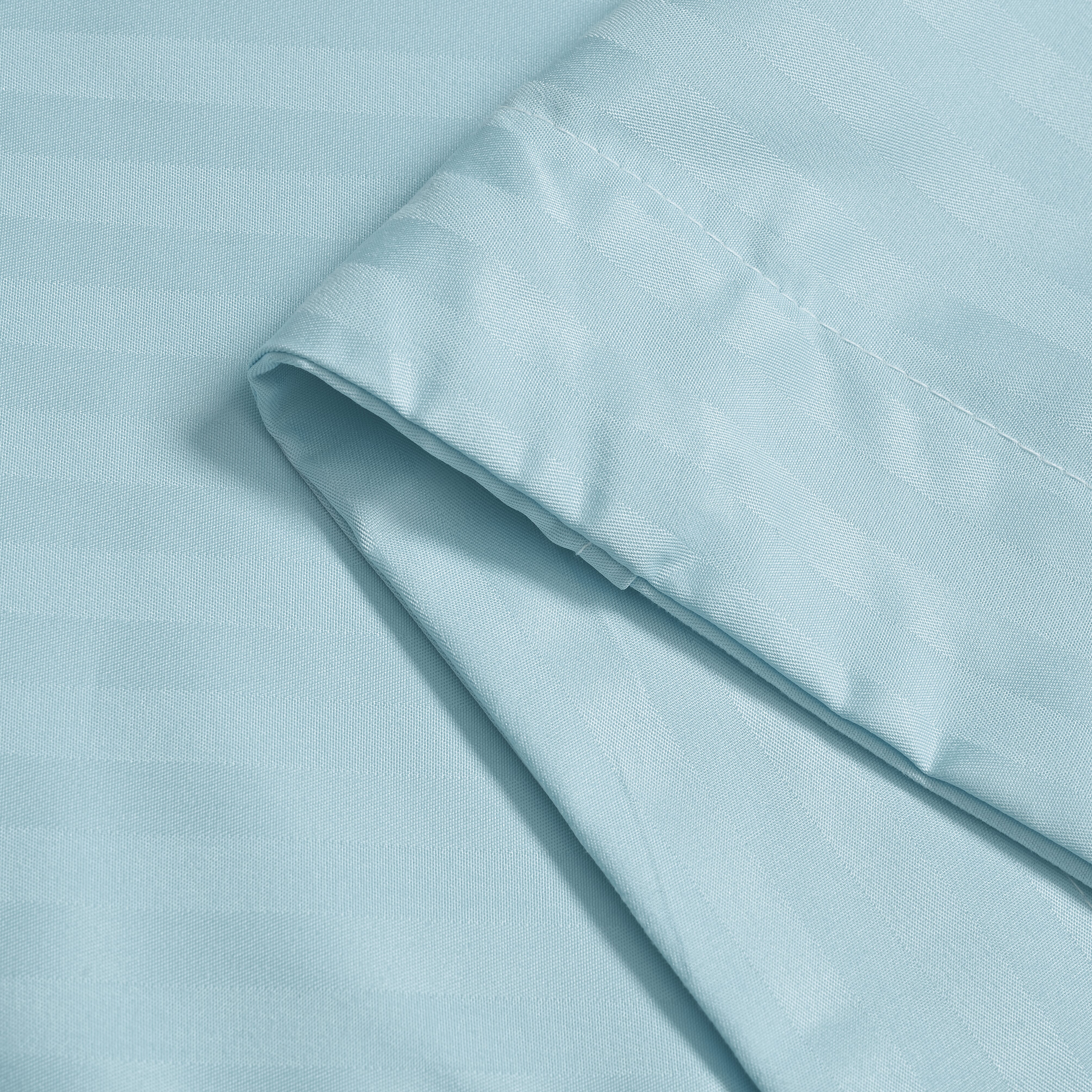 Homesmart Satin Vertical Stripe 6-Piece Double Bedding Set (incl. Duvet Cover, Fitted Sheet, 4 Pillowcases)