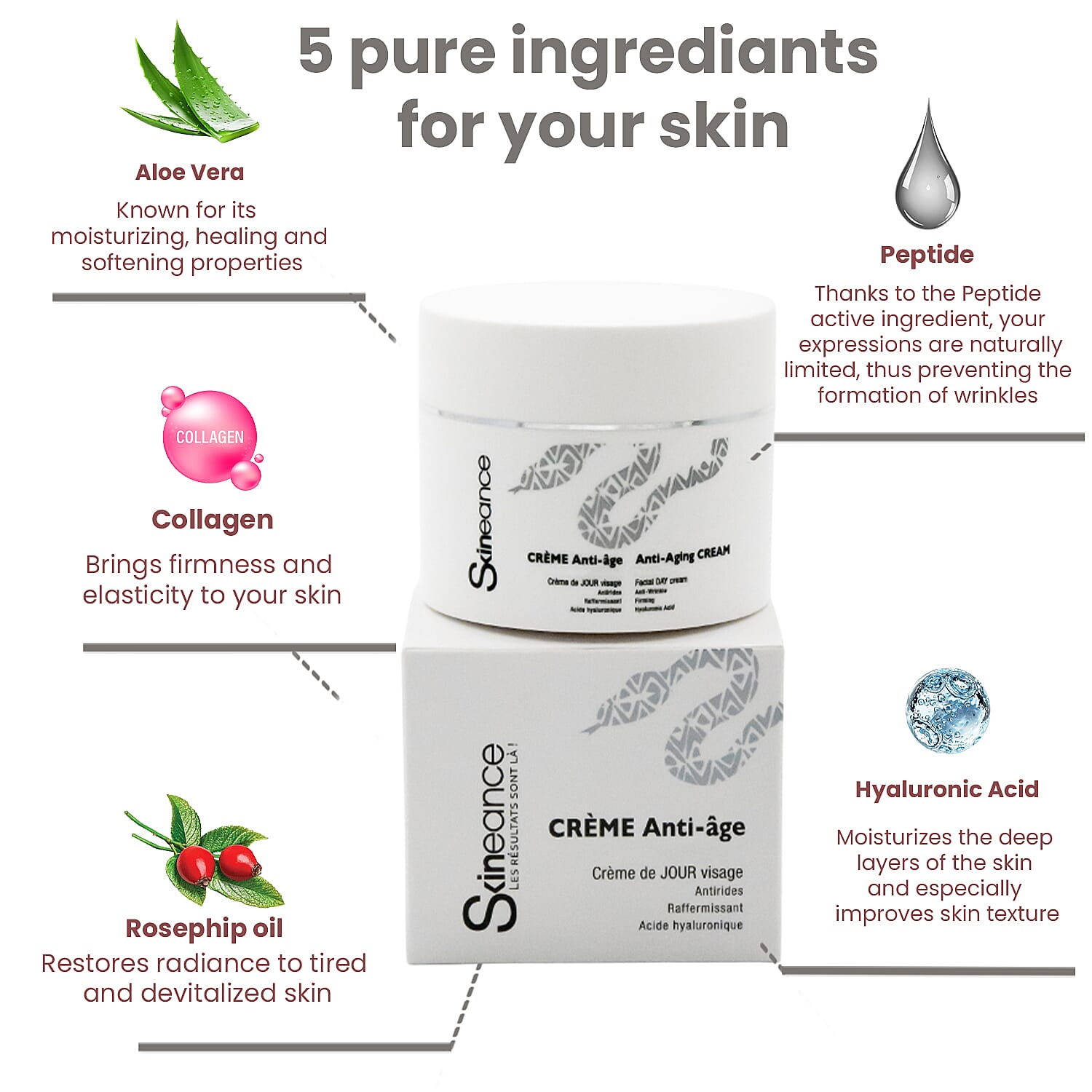 SKINEANCE Snake Venom Anti-Ageing Day Cream - 50ml