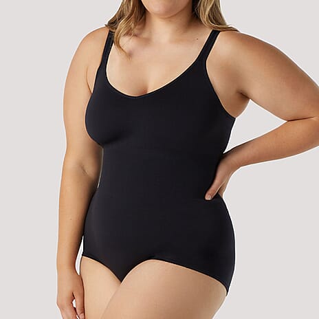 Bella Bodies Polyamide Knitted Shapewear (Size - Small) - Black