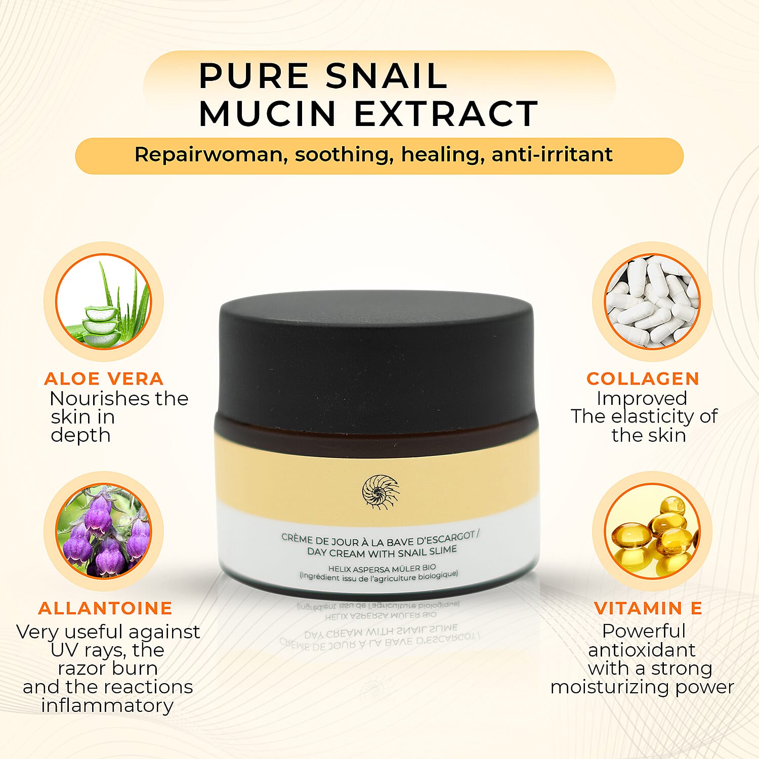 SKINEANCE Snail Slime Regenerating Day Cream - 50ml