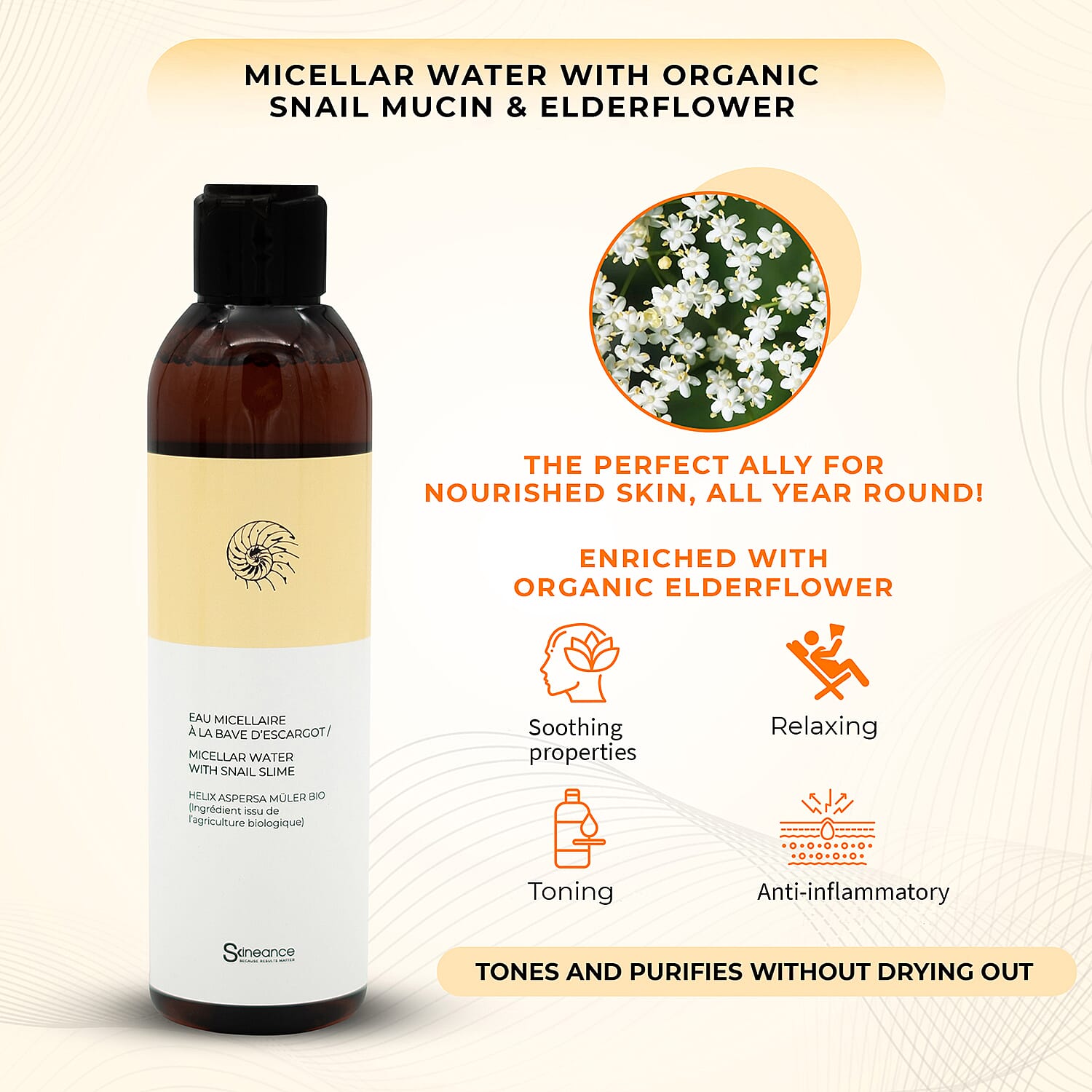 SKINEANCE Snail Slime Micellar Water - 200ml