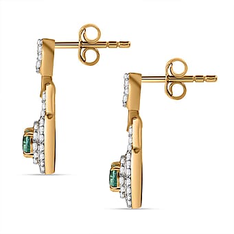 https://tjcuk.sirv.com/Products/81/4/8149171/Colombian-Emerald-White-Zircon-Earring-with-Push-Back-in-18K-Vermeil-Y_8149171_3.jpg?w=342&h=342