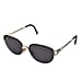 Dior Elegant Ladies Metal Cat Eye Sunglasses with Black Lenses