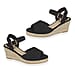 Tamsin Womens Wedge Heel Sandals with Adjustable Buckle Strap