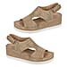 Havana Women's Wedge Heel Sandals with Ankle Strap and Cutout Design