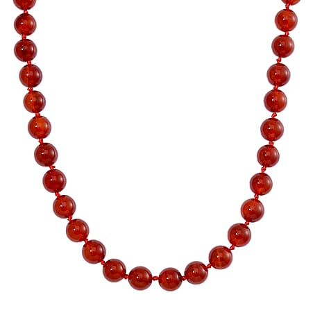 Ruby Agate Necklace (Size 18-2 Ext) with Lobster Clasp 380.00 Ct