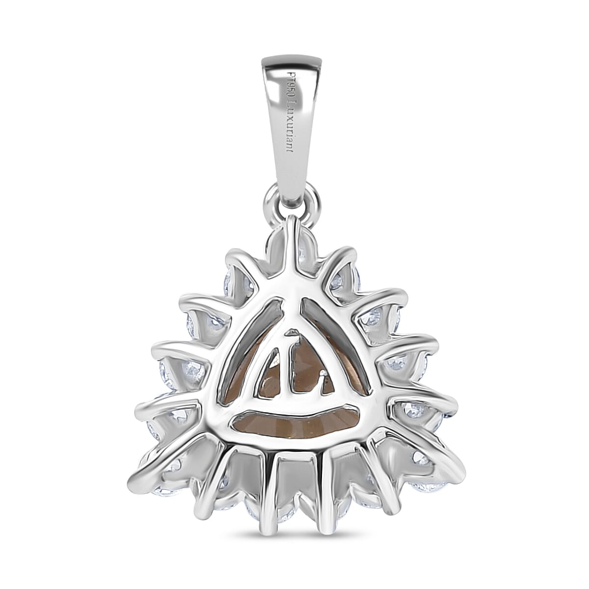 950 Platinum AAA 100% Natural Turkizite and Lab Diamond (SI-G-H) Pendant 1.82 Ct. 950 Platinum AAA 100% Natural Turkizite and Lab Diamond (SI-G-H) Pendant 1.82 Ct.