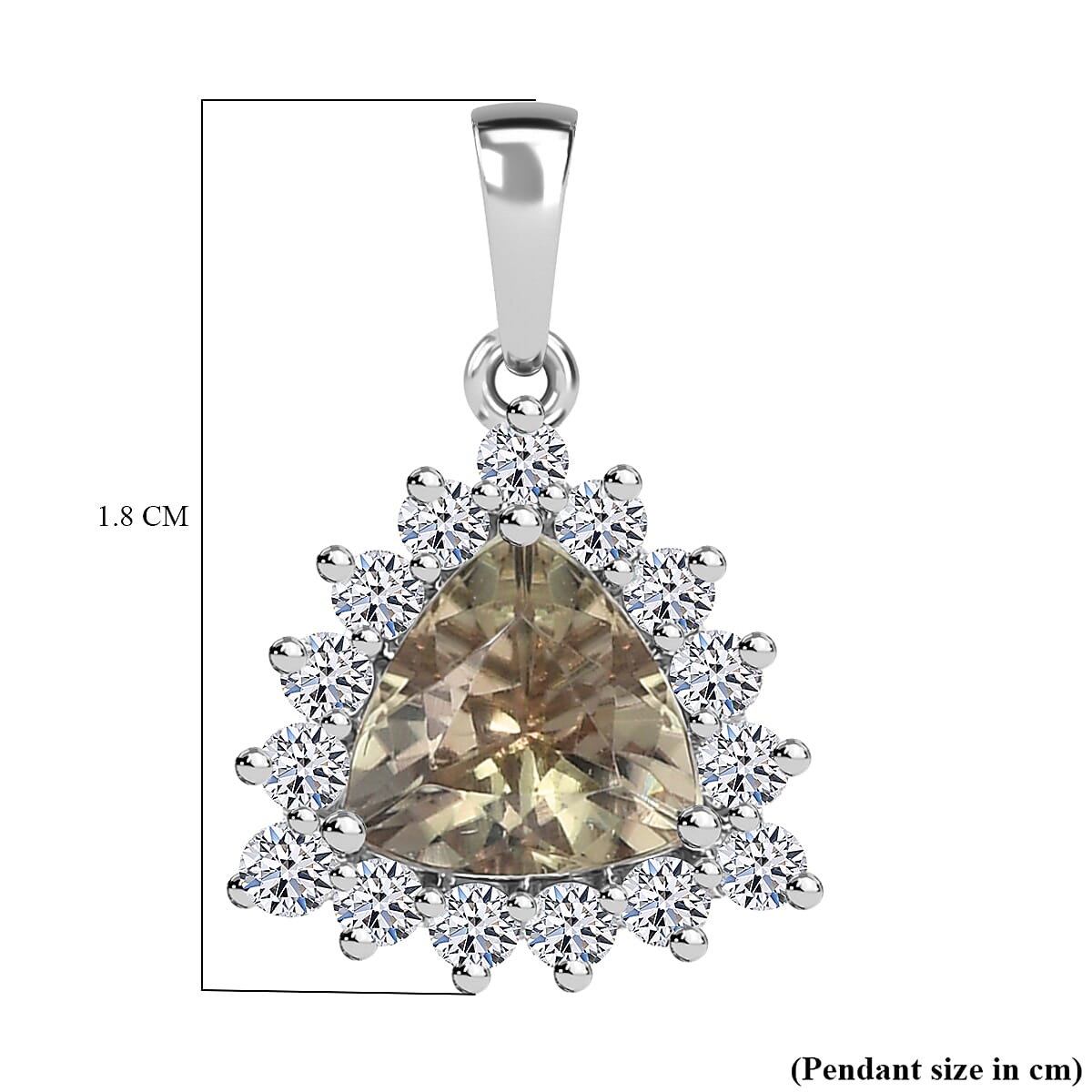 950 Platinum AAA 100% Natural Turkizite and Lab Diamond (SI-G-H) Pendant 1.82 Ct. 950 Platinum AAA 100% Natural Turkizite and Lab Diamond (SI-G-H) Pendant 1.82 Ct.