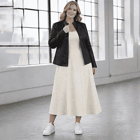 La Marey Signature Genuine Nappa Leather Jacket (Size 20 to 22) - Black