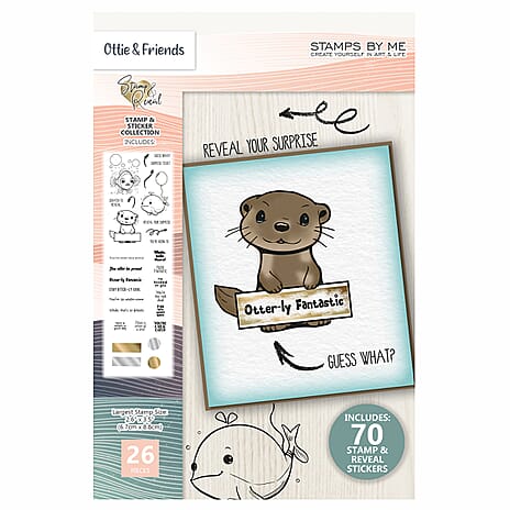 OTTIE AND FRIENDS - 26 STAMPS -70 GOLD AND SILVER STICKERS