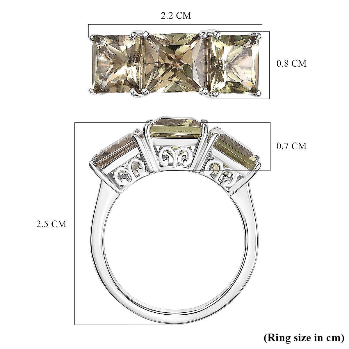 RHAPSODY 950 Platinum AAAA Turkizite 3 Stone Ring 6.00 Ct, Platinum Wt.4.74 Gms. RHAPSODY 950 Platinum AAAA Turkizite 3 Stone Ring 6.00 Ct, Platinum Wt.4.74 Gms.