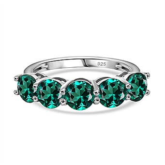 https://tjcuk.sirv.com/Products/81/5/8155421/Lab-Grown-Emerald-5-Stone-Ring-in-Platinum-OverlaySterling-Silver-2-25_8155421.jpg?w=342&h=342