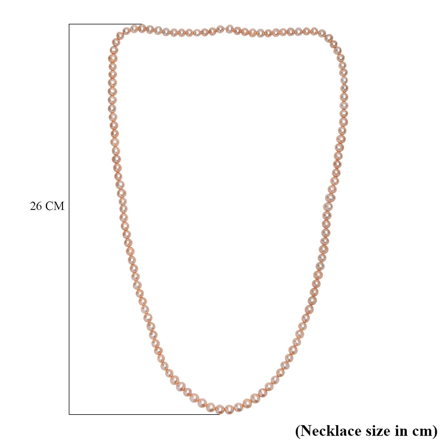 Golden Dyed Pearl Stone Necklace (Size - 28) 200.00 Ct.