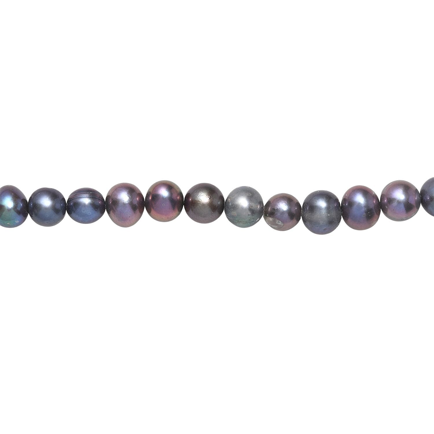 Peacock Dyed Pearl Stone Necklace (Size - 28) 225.00 Ct.