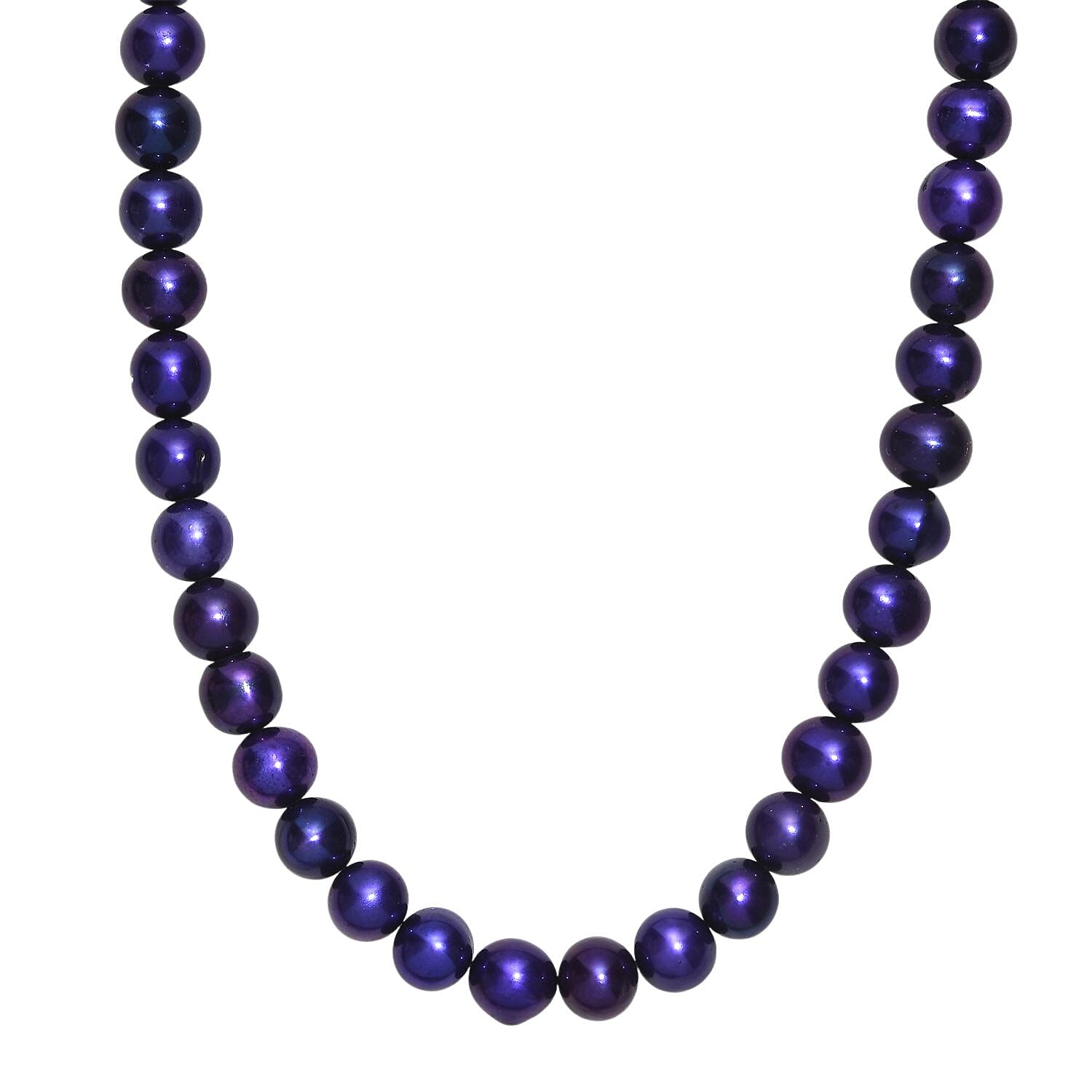 Purple Dyed Pearl Stone Necklace (Size - 28) 225.00 Ct.