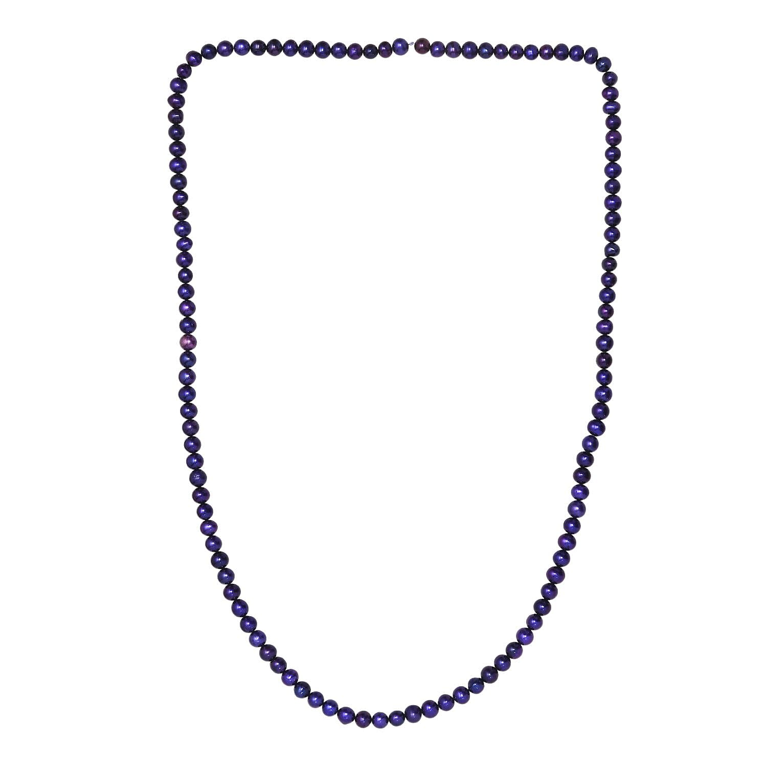 Purple Dyed Pearl Stone Necklace (Size - 28) 225.00 Ct.