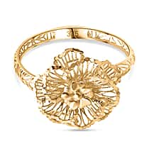 9K Yellow Gold Floral Ring