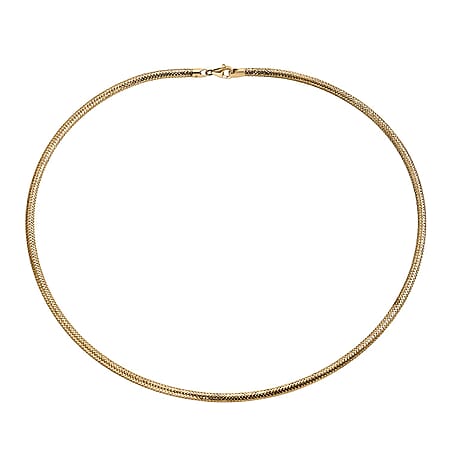 Royal Bali Collection 9K Yellow Gold 3MM Necklace (Size - 18) with Lobster Clasp