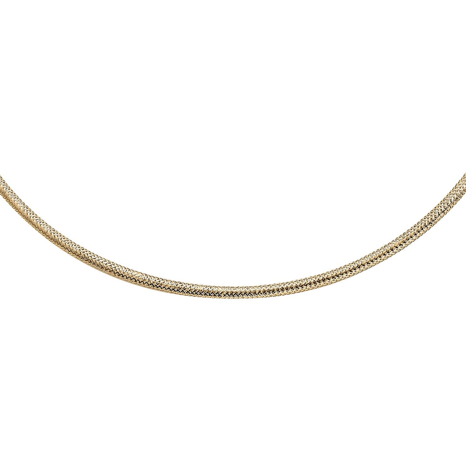 Royal Bali Collection 9K Yellow Gold Mesh Necklace (Size - 18) with Lobster Clasp, Gold Wt. 3.09 Gms.
